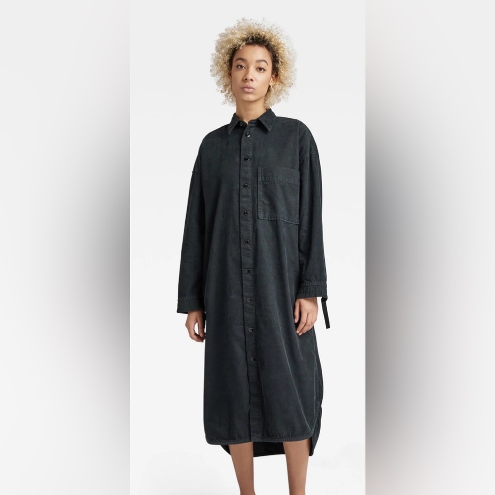NWT G-Star RAW long shirt dress in gray - size Small - $195 MSRP